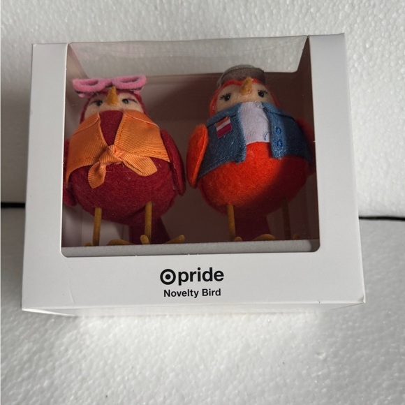 Pride 2pk Featherly Friend™ Collectible Mini Bird Figurines Gal and Pal - Picture 6 of 7